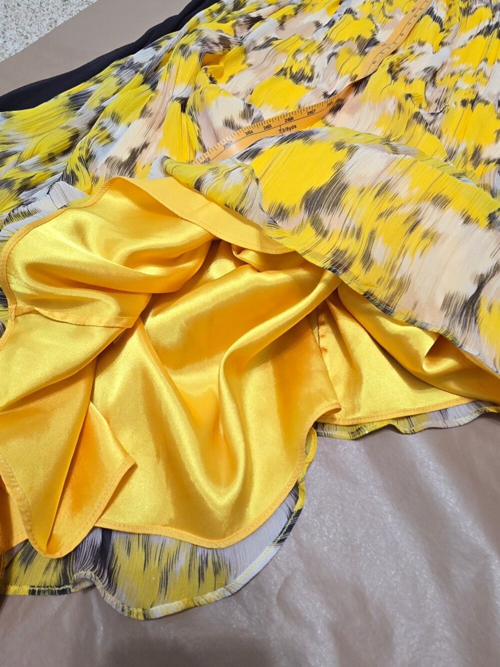 BCBG MaxAzria 100% Silk Strapless Maxi Dress Sz 4 Flowy Fairy Empire Waist Y2K - Picture 12 of 12